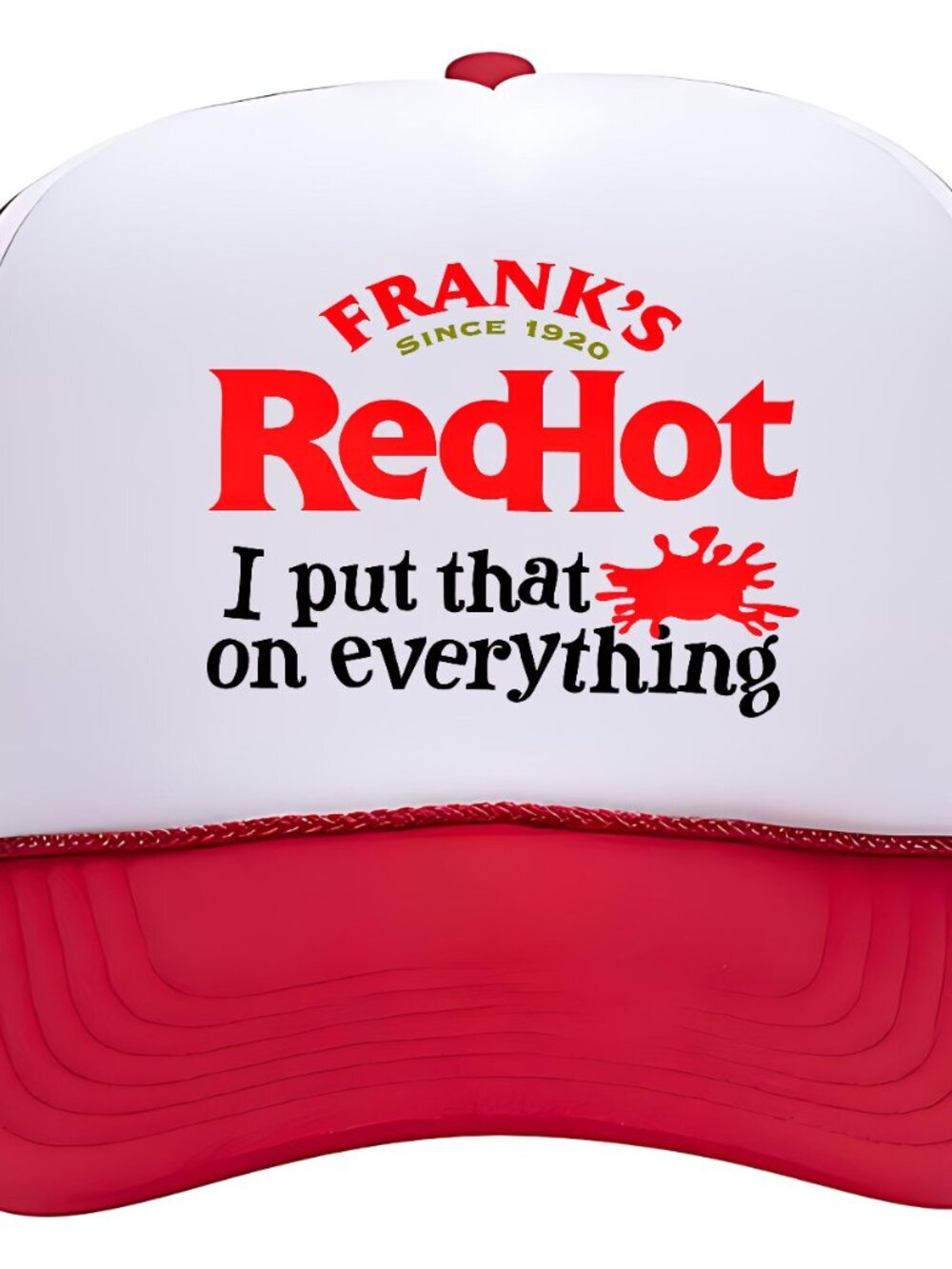 Frank's Red Hot Mens Trucker Hat Black Snapback 80s Retro Logo IPA Brewery Cap